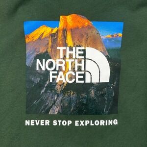The North Face Mens Green Yosemite Half Dome Graphic Pullover Hoodie Large